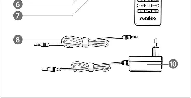 nedis RDIN2500WT Internet Radio with DAB+ FM and Bluetooth-fig4