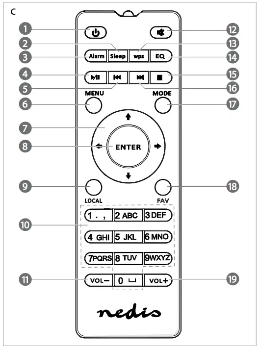 nedis RDIN2500WT Internet Radio with DAB+ FM and Bluetooth-fig6
