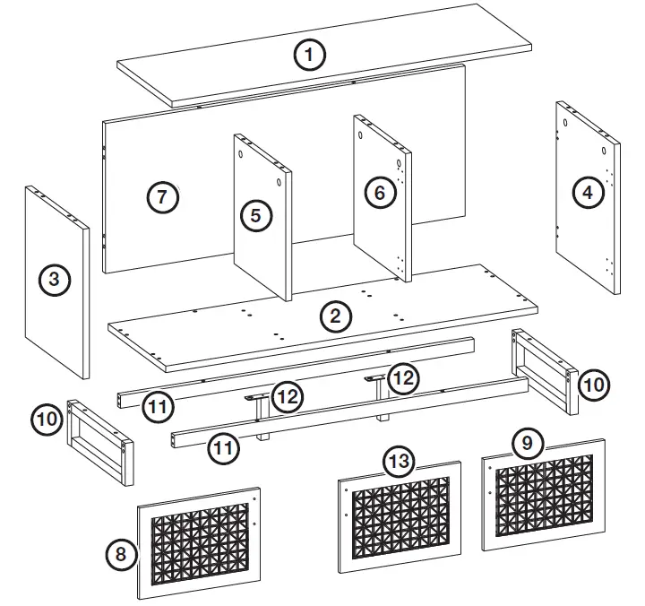 VonHaus-3000319-Three-Compartment-Lena-Rattan-Shoe-Storage-Unit-FIG-1
