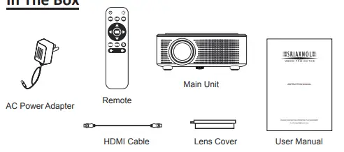 Sriaxnol Mini Projector Laptop TV Stick Xbox Speaker 1