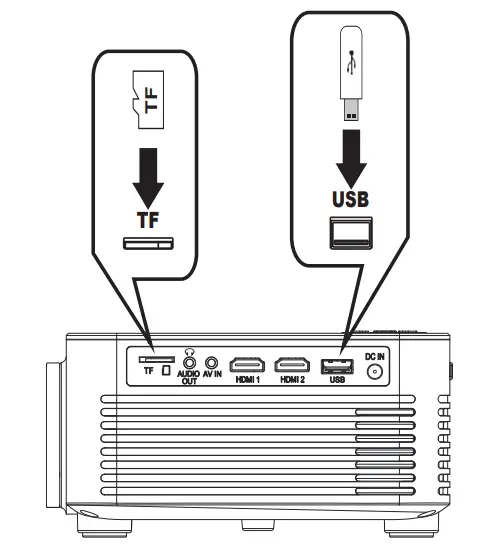 Sriaxnol Mini Projector Laptop TV Stick Xbox Speaker 34