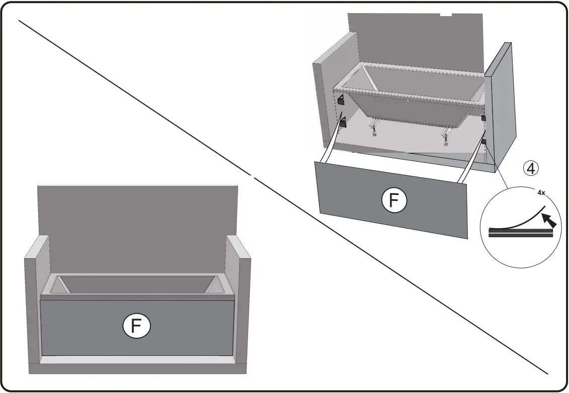 RAVAK X000001059 Panel for Bathtub - Fig 6