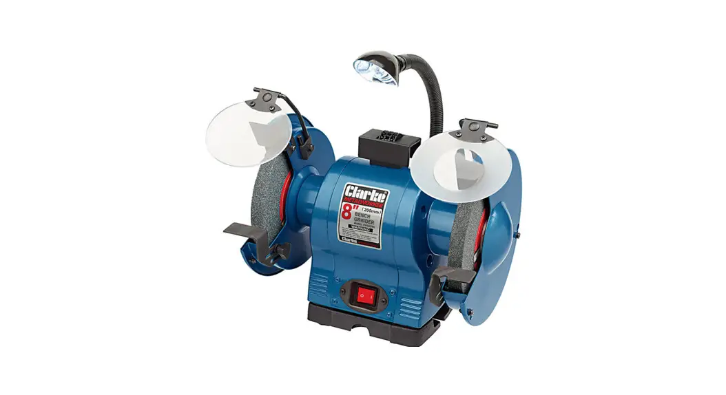 Clarke Cbg8370l Bench Grinder With Light And Wheel Dresser Instruction Manual