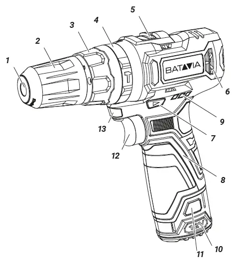 BATAVIA-FIXXPACK-12V-Cordless-Combi-Drill-fig-1