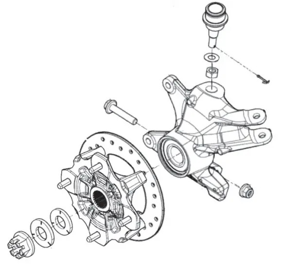 HL Cam Am Defender 1000 8 Inch Dual Idler Portable Kit - fig 4