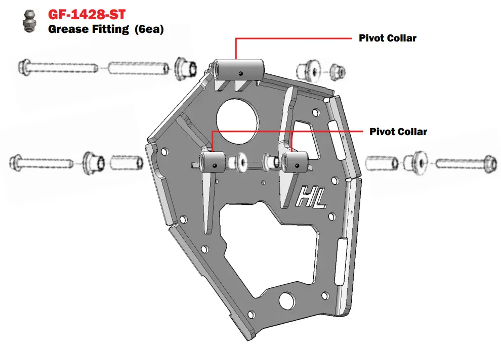 HL Cam Am Defender 1000 8 Inch Dual Idler Portable Kit - fig 41