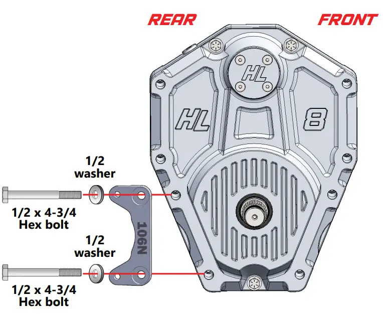 HL Cam Am Defender 1000 8 Inch Dual Idler Portable Kit - fig 47