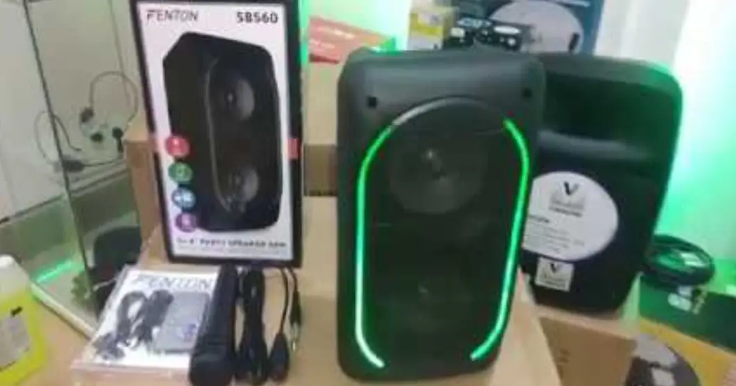 Fenton Sbs60 Party Speaker 2x4 Inch Bt Led Usb Instruction Manual