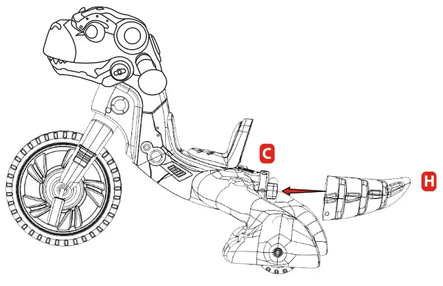 little tikes 658556C3 Chompin' Dino Trike, Toddler Tricycle - Time for the Tail