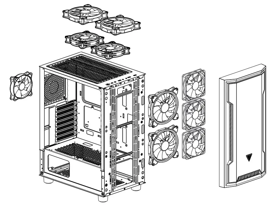GAMDIAS ATHENA M6 Mid Tower Case - Figure 6