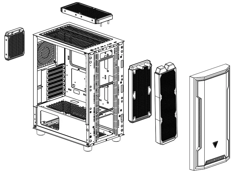 GAMDIAS ATHENA M6 Mid Tower Case - Figure 7