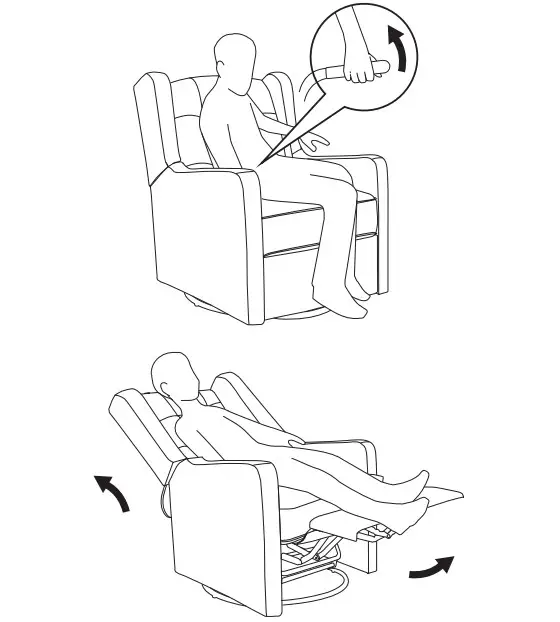 franklin ben Austen Recliner Swivel Glider - Figure 10