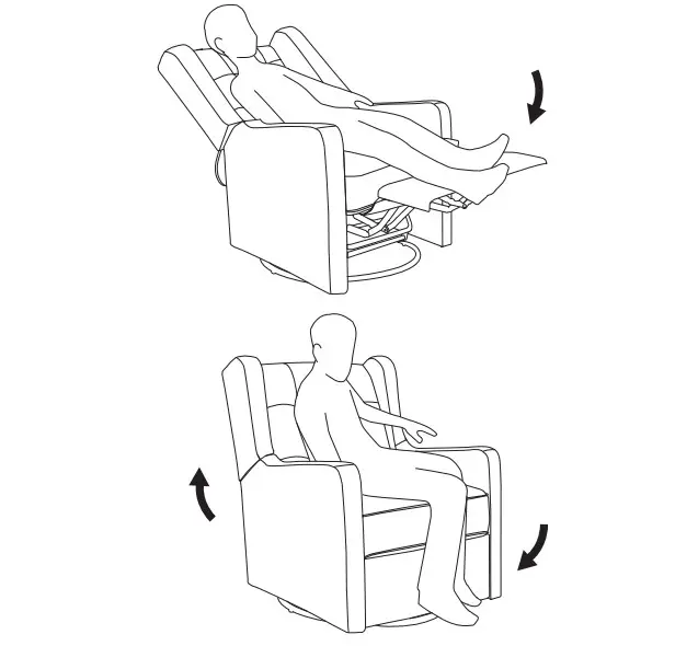 franklin ben Austen Recliner Swivel Glider - Figure 11
