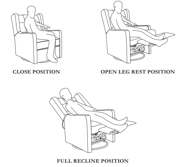 franklin ben Austen Recliner Swivel Glider - Figure 12