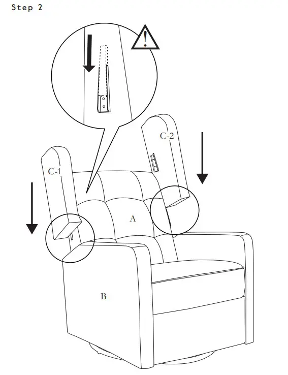 franklin ben Austen Recliner Swivel Glider - Figure 8