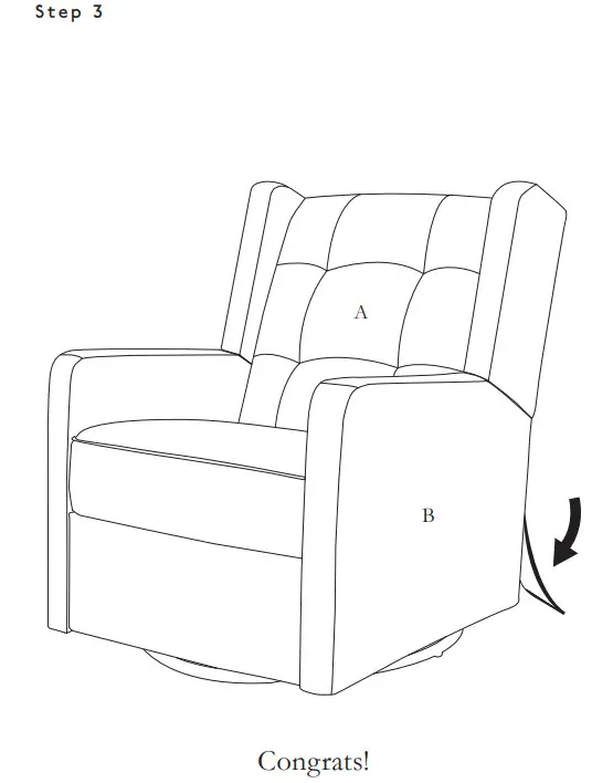 franklin ben Austen Recliner Swivel Glider - Figure 9