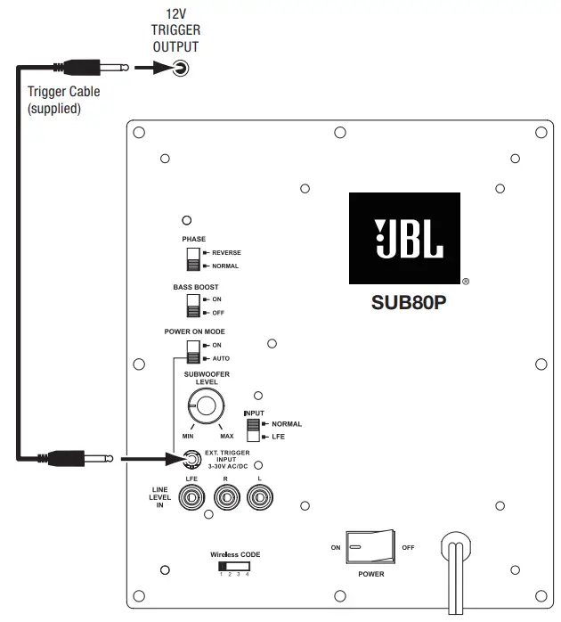 JBL SUB80P Wireless Powered Subwoofer - fig 6