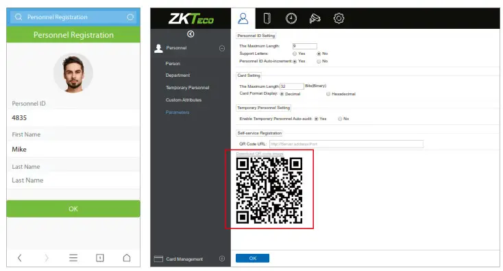 ZKTeco SpeedFace-V3L Multibiometric Terminal - 14