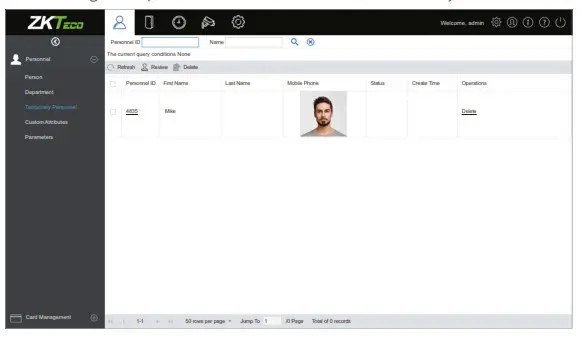 ZKTeco SpeedFace-V3L Multibiometric Terminal - 15