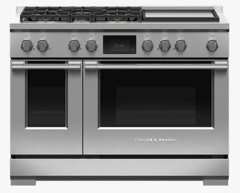 FISHER PAYKEL RDV3-485GD-L 48 Inch LG Self Cleaning Dual Fuel Range