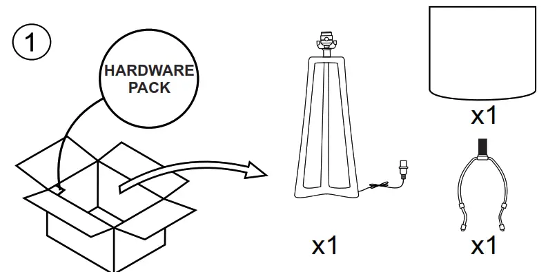 ASHLEY L208354 Table Lamp - 1