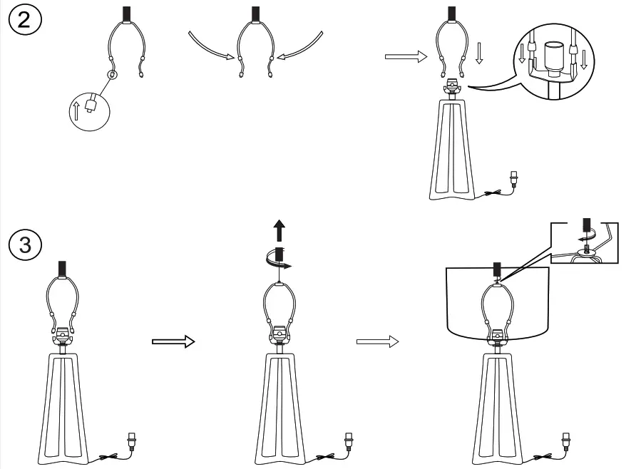 ASHLEY L208354 Table Lamp - 2