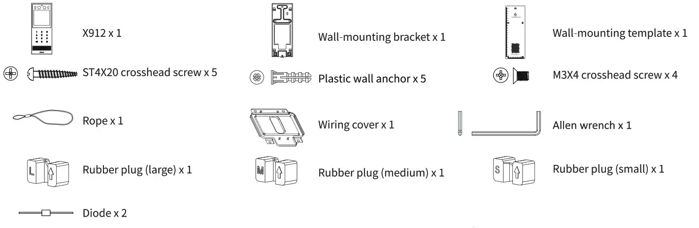 Akuvox TZ SM 002347 X912 Vandal Resistant Door Phone for High End Buildings - Fig