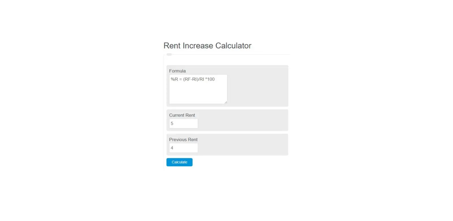Housing Services Rent Converter Calculator User Manual