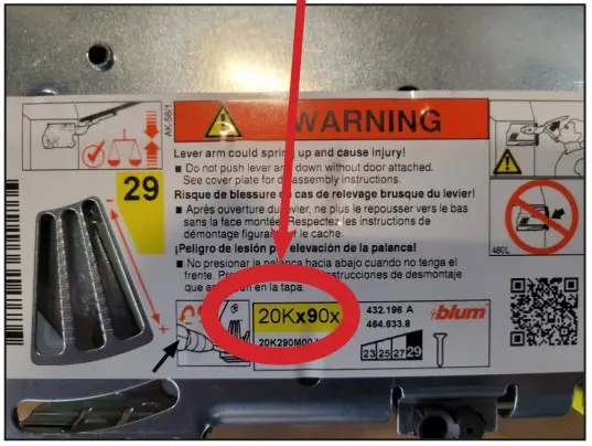 HINGE ADJUSTMENT - BLUM “20K”