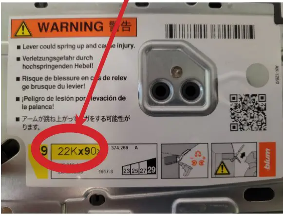 HINGE ADJUSTMENT - BLUM “20K”