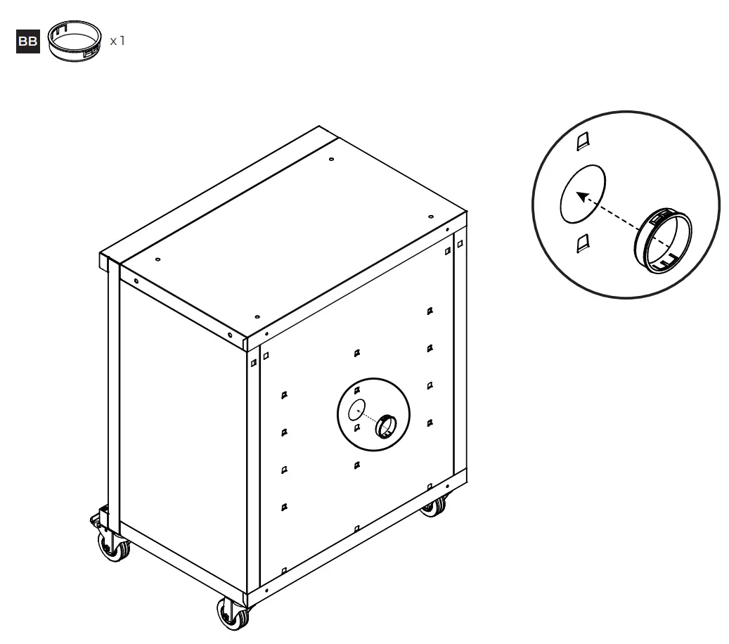 Attach electrical bushing