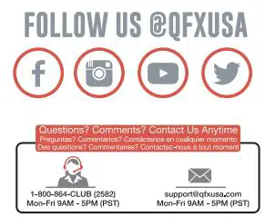 QFX FX-202 Car Stereo Bluetooth AM-FM Radio MP3 Player Instruction Manual - Social Media