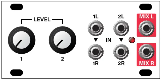 intellijel Stereo Mixer 1U Chainable Mono or Stereo Audio Utility Mixer