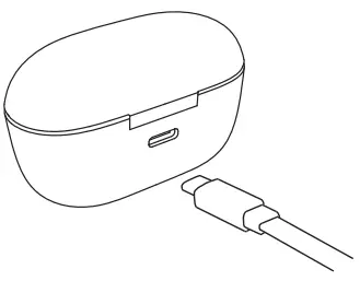 SOUNDPEATS T2 Hybrid Active Noise Cancelling Wireless Earbuds-Charging the headset2