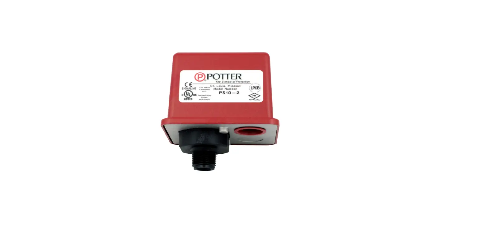 Potter Ps10 Series Pressure Type Waterflow Switch Canada Owner's Manual Potter Ps10 Series Pressure Type Waterflow Switch Canada Owner's Manual