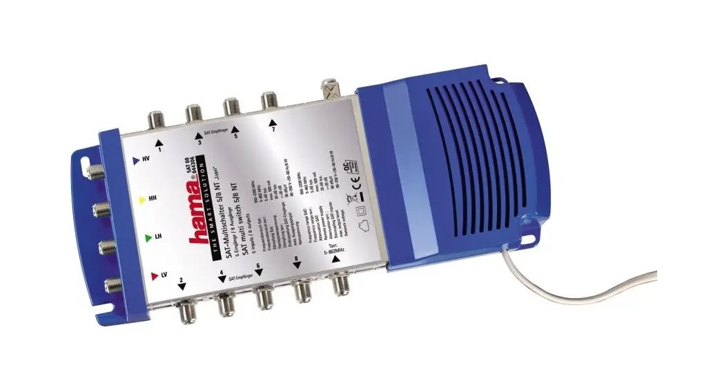 Hama 179567 Sat Multiswitch, 5/12 Nt Instruction Manual