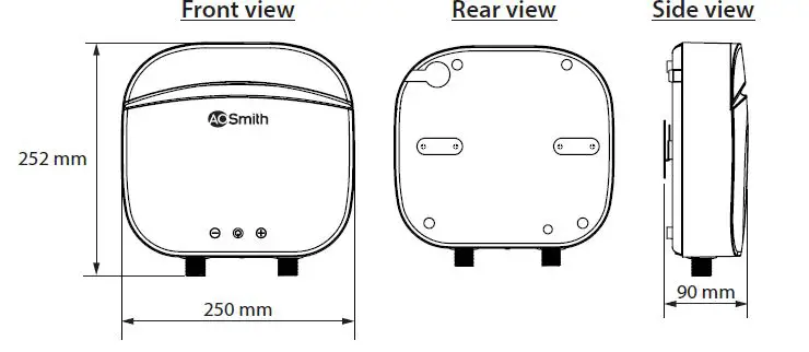 AO Smith ZIP Digital Tankless Water Heaters fig1