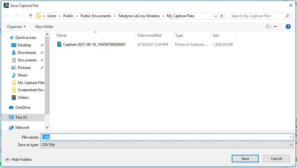 Saving Analyzed Data to Disk