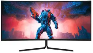 kogan KAMN34FXQULB 34 Inch Curved Ultrawide HDR Gaming Monitor
