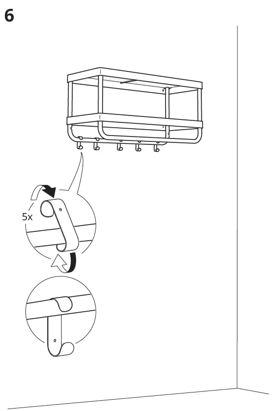IKEA MACKAPAR 70334750 78cm Hat and Coat Rack-6