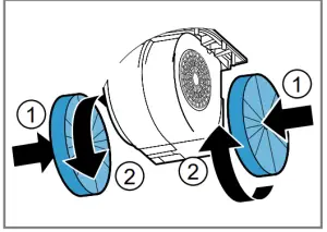BOSCH DWK 6AJ 0 Extractor Hood- Fitting odour filters
