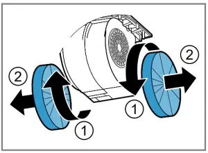 BOSCH DWK 6AJ 0 Extractor Hood- Removing odour filter