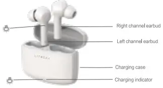 LITOSSA YM-T01 Buds Play True Wireless Stereo Earbuds - Product illustration