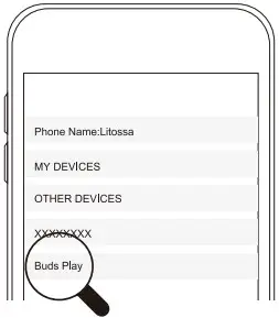 LITOSSA YM-T01 Buds Play True Wireless Stereo Earbuds - connecting