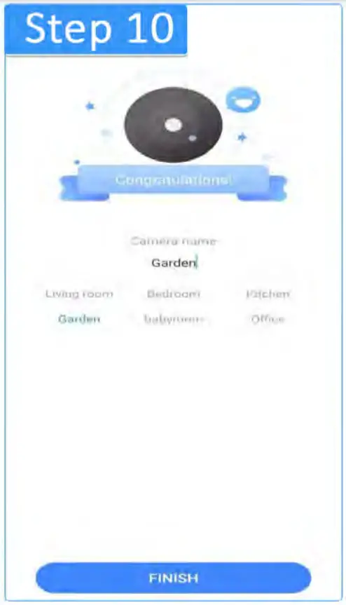 Teknistore X5 Compact HD Lens Infrared Night Vision Sport Camera Multiple Resolution Video - Finish Button