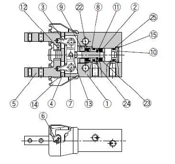 SMC MHZ2-6 Parallel Type Air Gripper-26