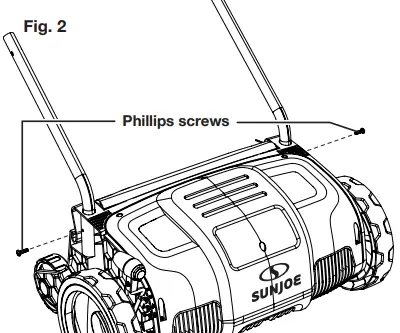 SUNJOE AJ798E RM Electric Lawn Scarifier Dethatcher - Fig. 2