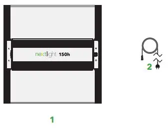 nextlight 513.718.7556 150h LED Grow Light User Manual - Package Contents