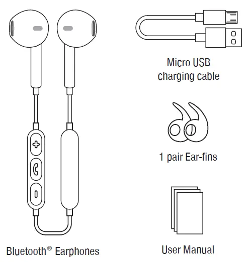 CRYSTAL AUDIO BIE-02 Bluetooth Earphones fig 1