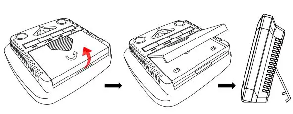 SMARTRO SC92 Wireless Indoor and Outdoor Humidity and Temperature Instruction Manual - Table Stand